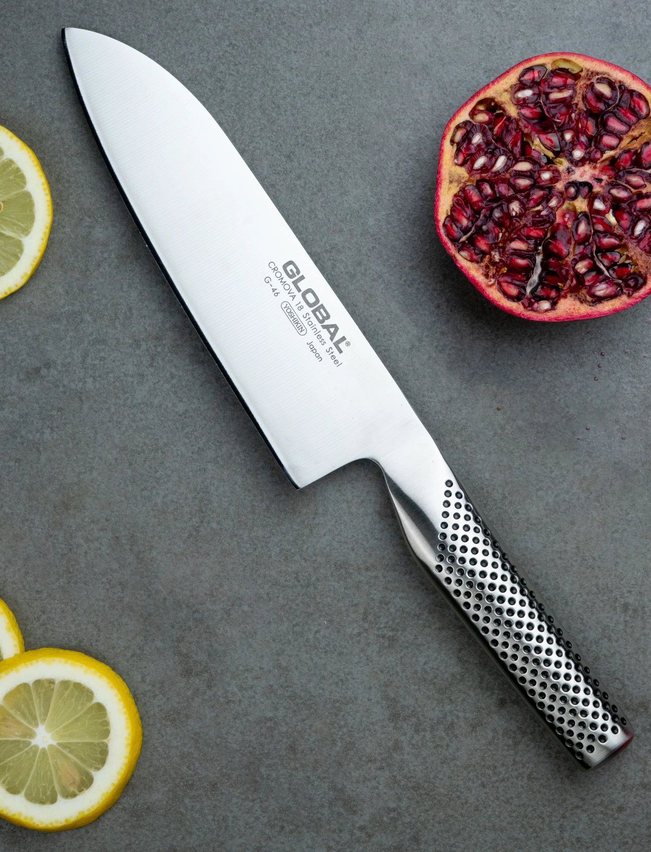 GLOBAL Santokukniv 18 cm, 18 cm, Black, Knive Og Tilbehør > Santokuknive, Unisex
