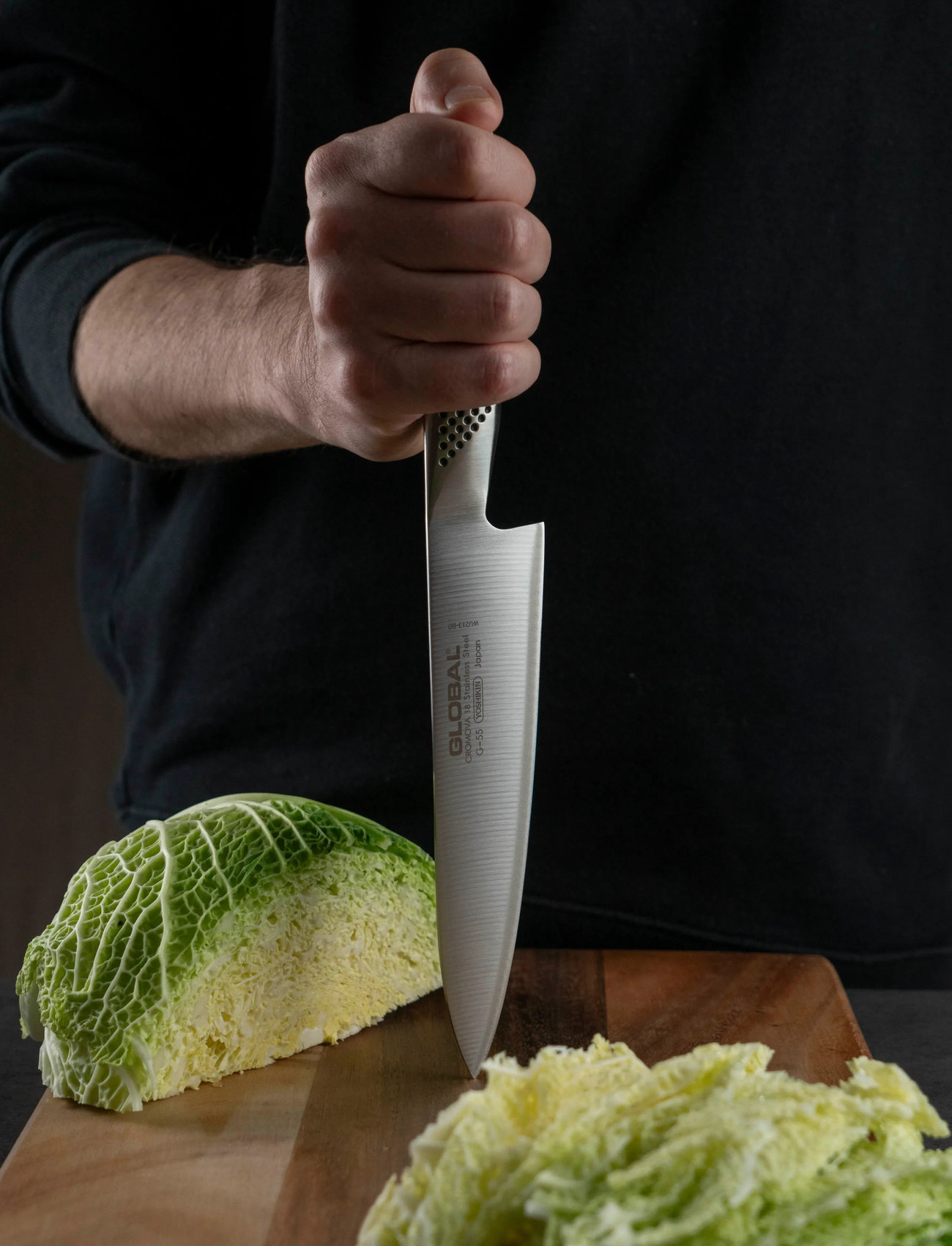 GLOBAL Kokkekniv 18 cm, 18 cm, Silver, Knive Og Tilbehør > Kokkeknive, Unisex
