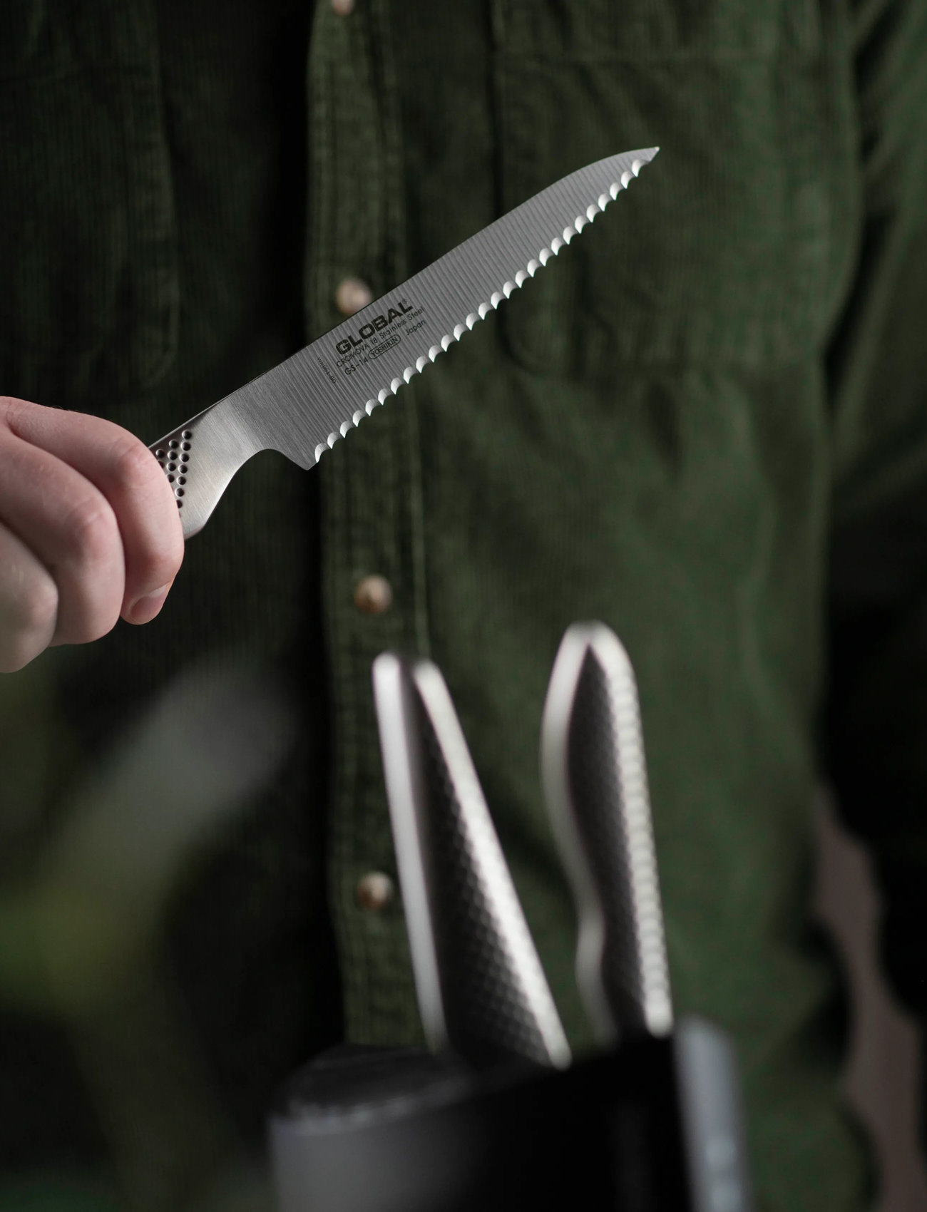 GLOBAL Brødkniv 15 cm, 15 cm, Silver, Knive Og Tilbehør > Grøntsagsknive, Unisex
