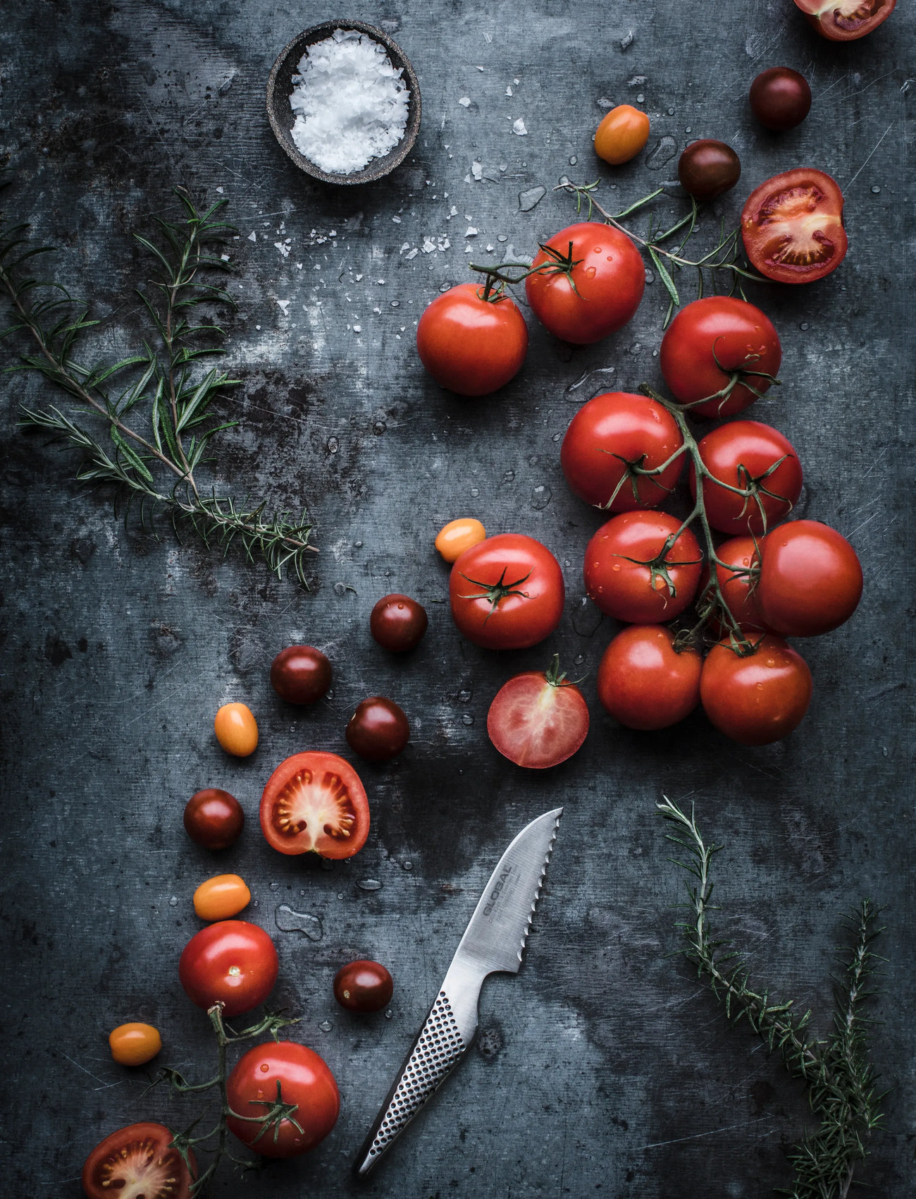 GLOBAL Tomatkniv 8 cm, 8 cm, Silver, Knive Og Tilbehør > Grøntsagsknive, Unisex