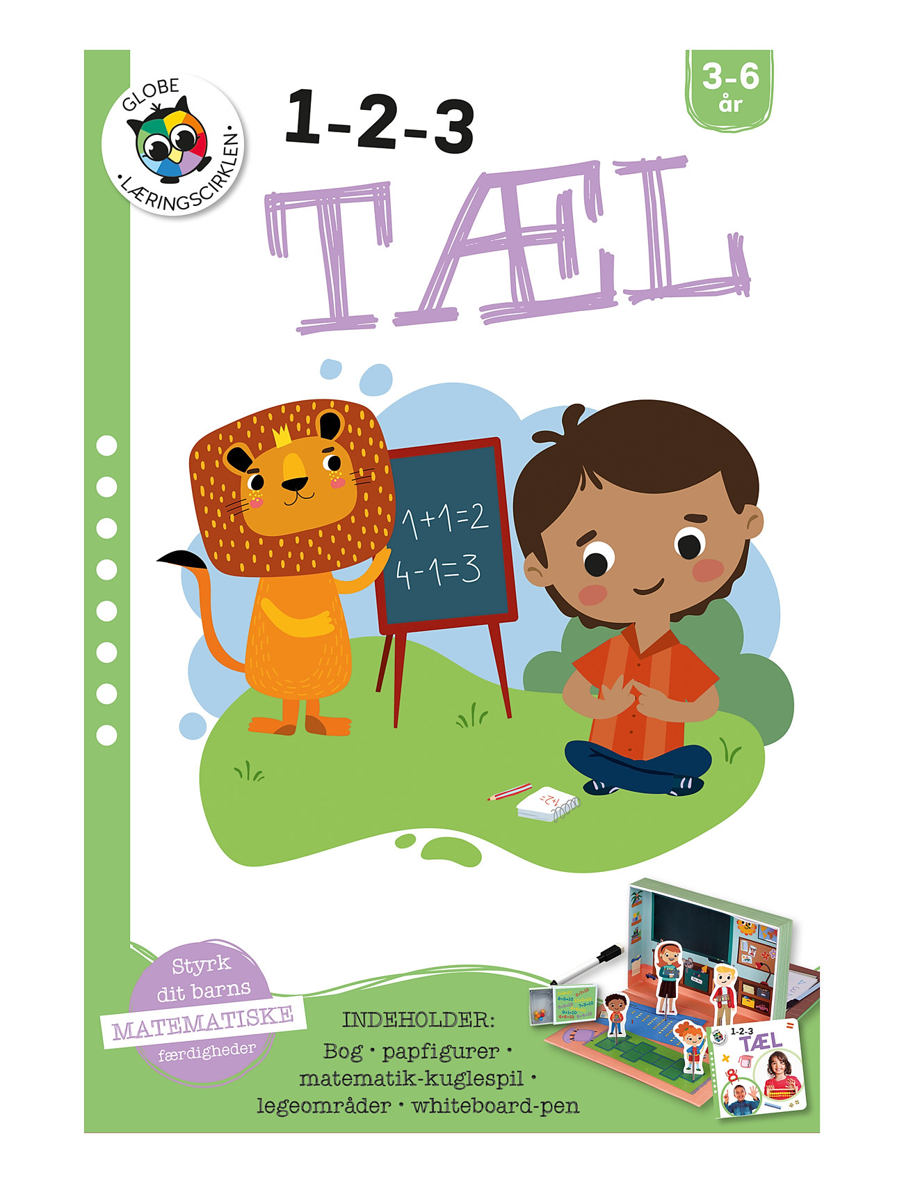 1-2-3 Tæl Toys Creativity Drawing & Crafts Drawing Coloring & Craft Books Multi/patterned GLOBE
