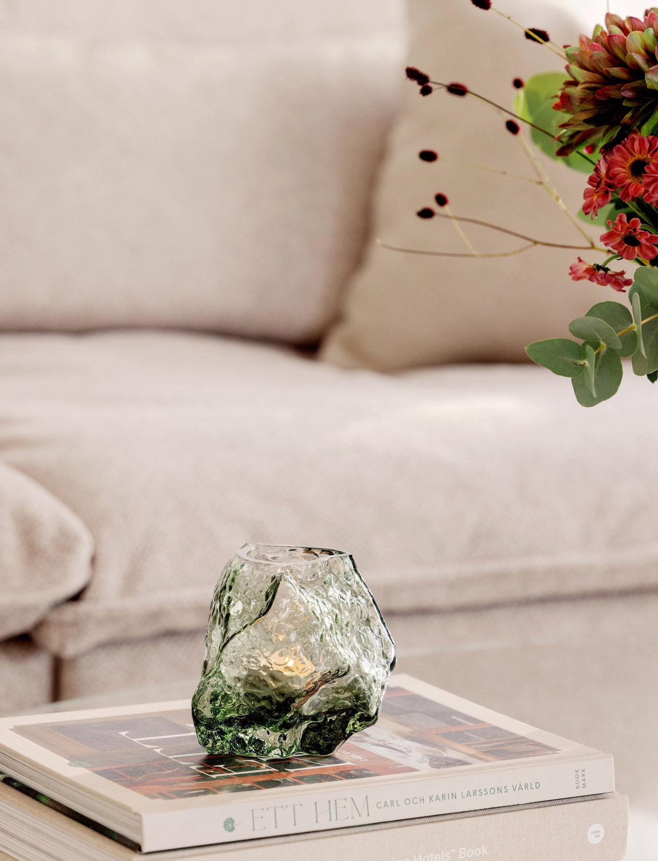 Globen Lighting Tealight Holder Valerie 12, Ø 12 cm, Green, Lysestager & Lanterner > Fyrfadsstager, Unisex