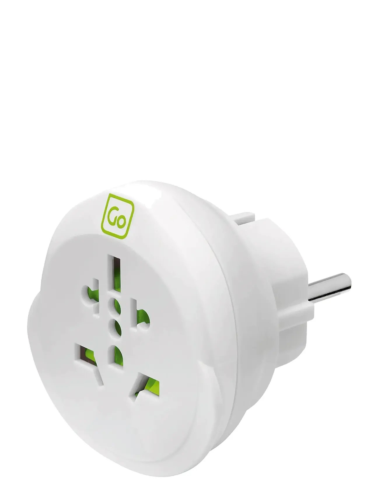 Go Travel World-Eu Adaptor, One Size, White, Travel Accessories > Tech & Utility Accessories, Herre