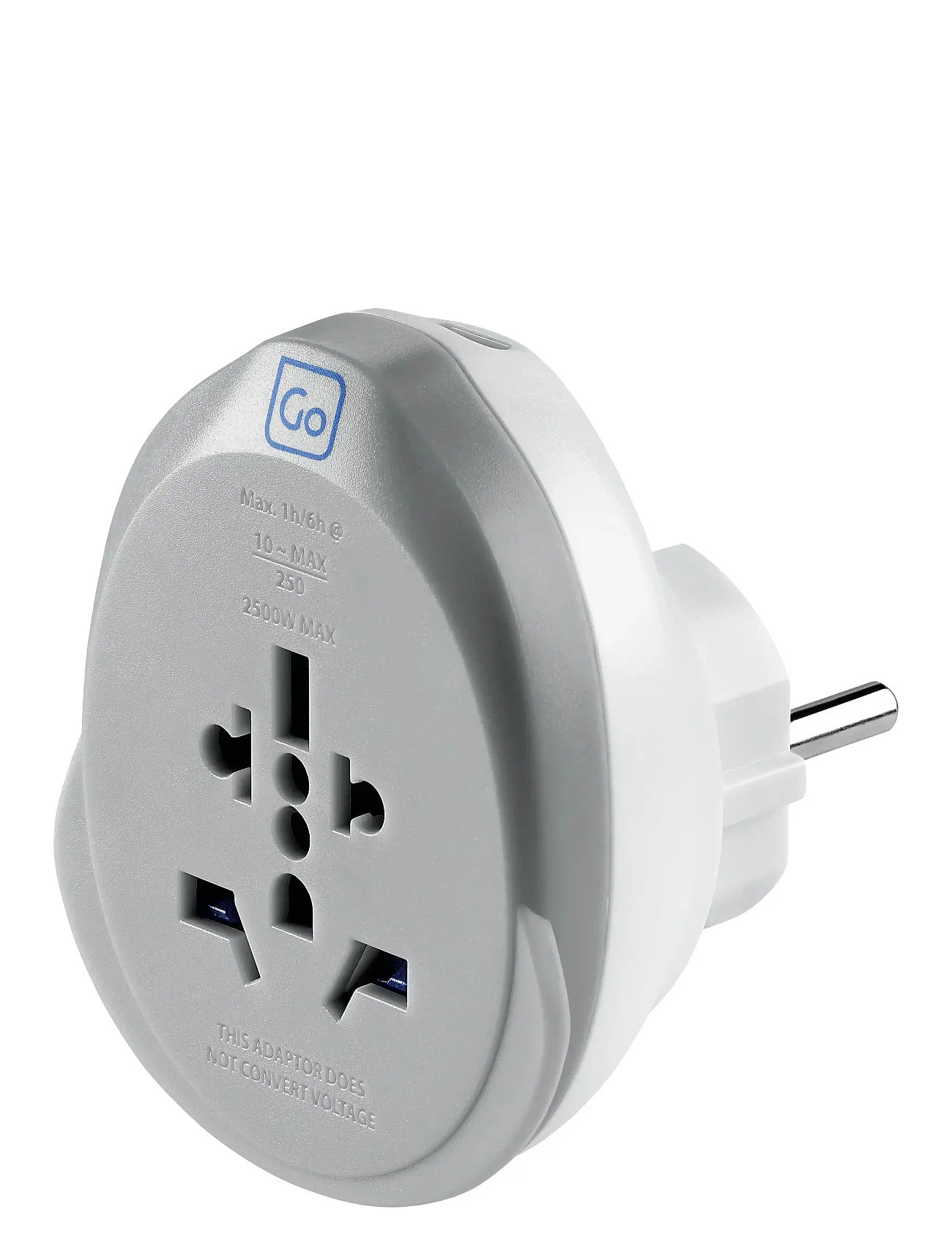 Go Travel World - Eu Usb-C Adaptor + (25W), One Size, White, Tasker > Rejsetilbehør, Herre