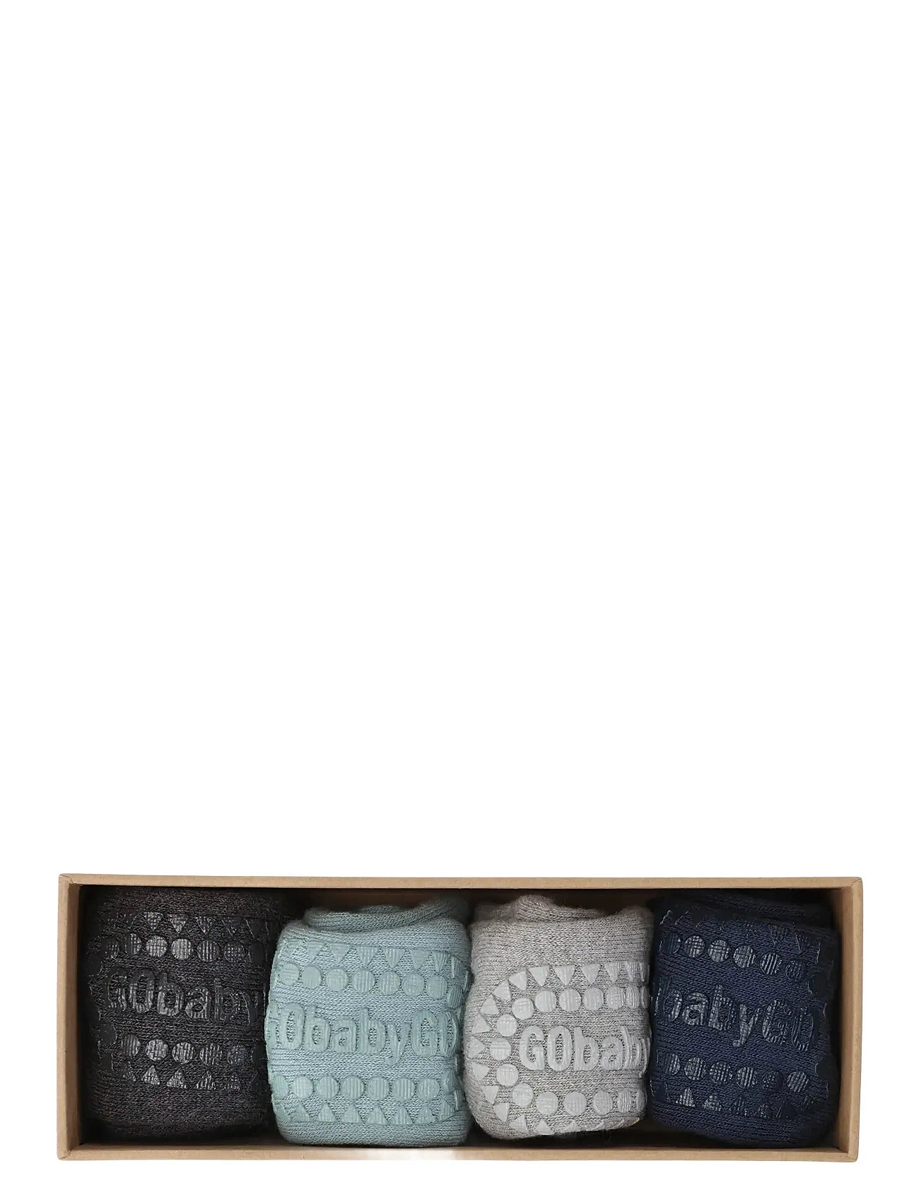 GoBabyGo Combo Box - Bamboo, Cotton & Wool, 17/19, Multi/patterned, Sokker Og Strømpebukser > Skridsikre Sokker, Børn