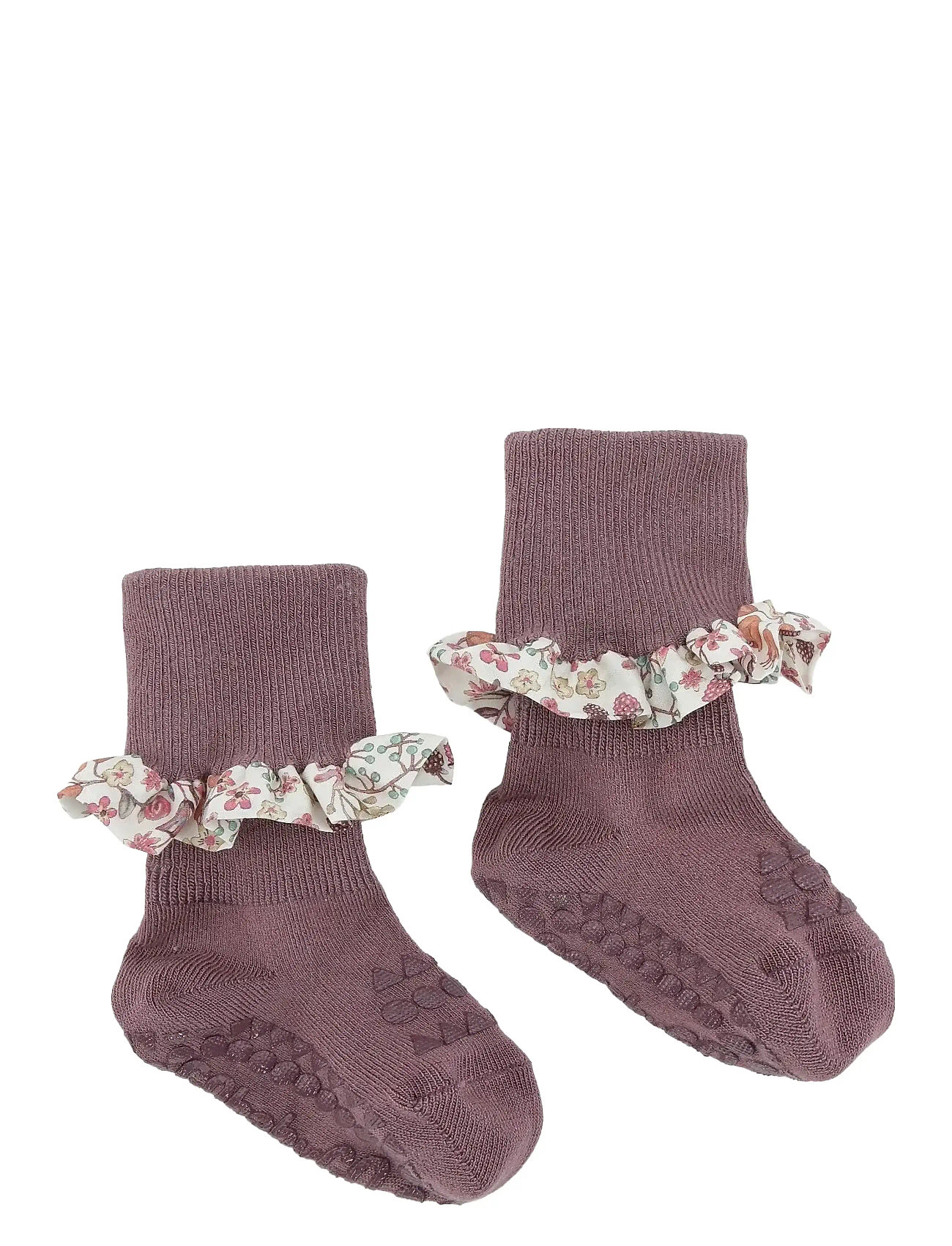 GoBabyGo Non-Slip Socks - Bamboo / Liberty, 27/30, Purple, Sokker Og Strømpebukser > Skridsikre Sokker, Børn