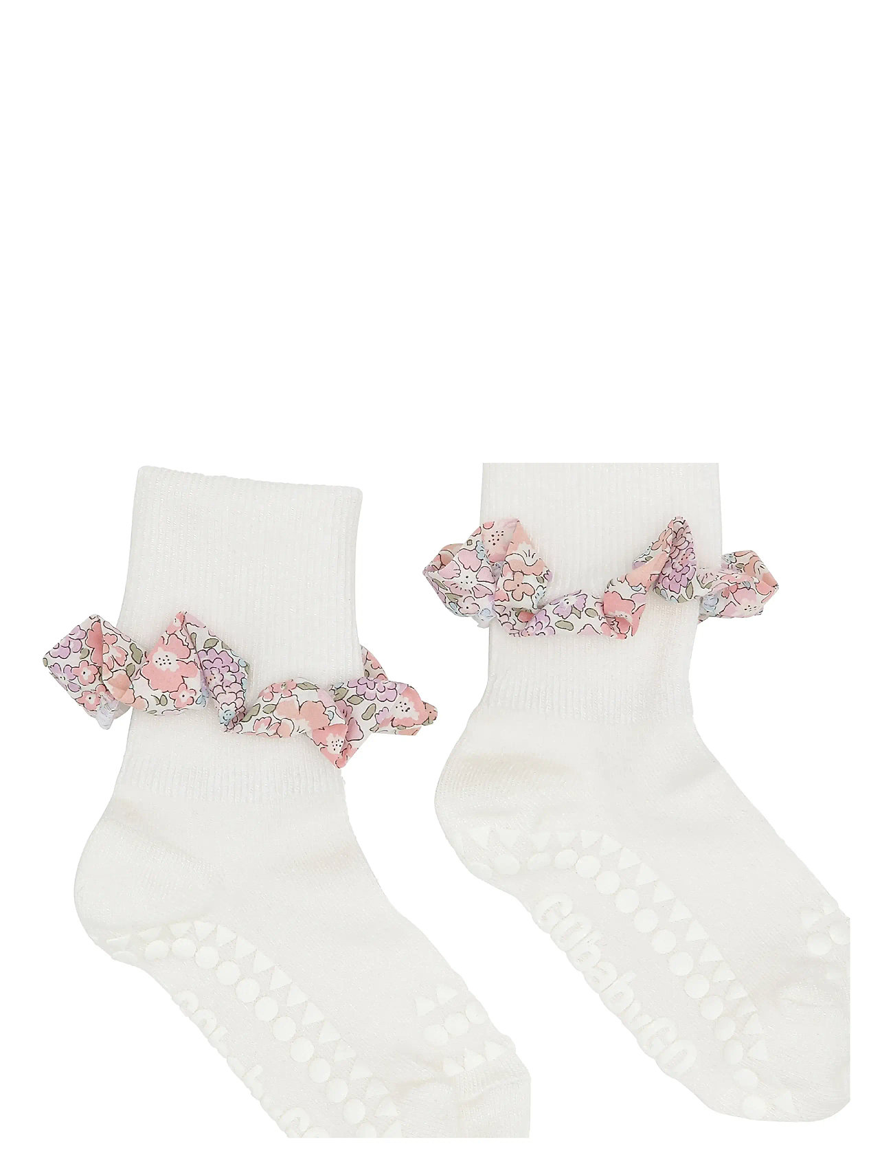 GoBabyGo Non-Slip Socks - Bamboo / Liberty, 27/30, White, Sokker Og Strømpebukser > Skridsikre Sokker, Børn