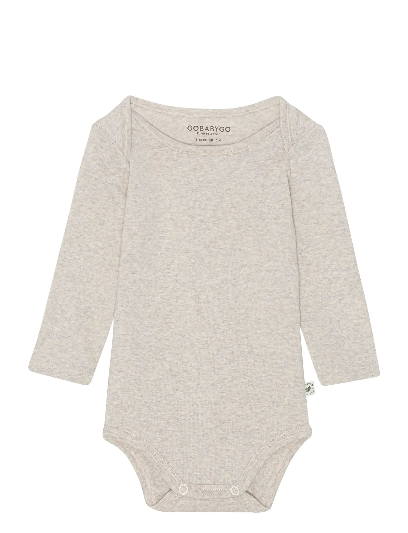 GoBabyGo Hazel Body Long Sleeve, 68, Beige, Bodys > Langærmede, Børn