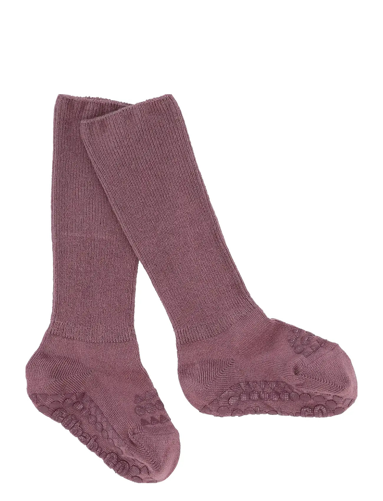 GObabyGO Bamboo Sokker Antislip Misty Plum str. 6-12 mdr