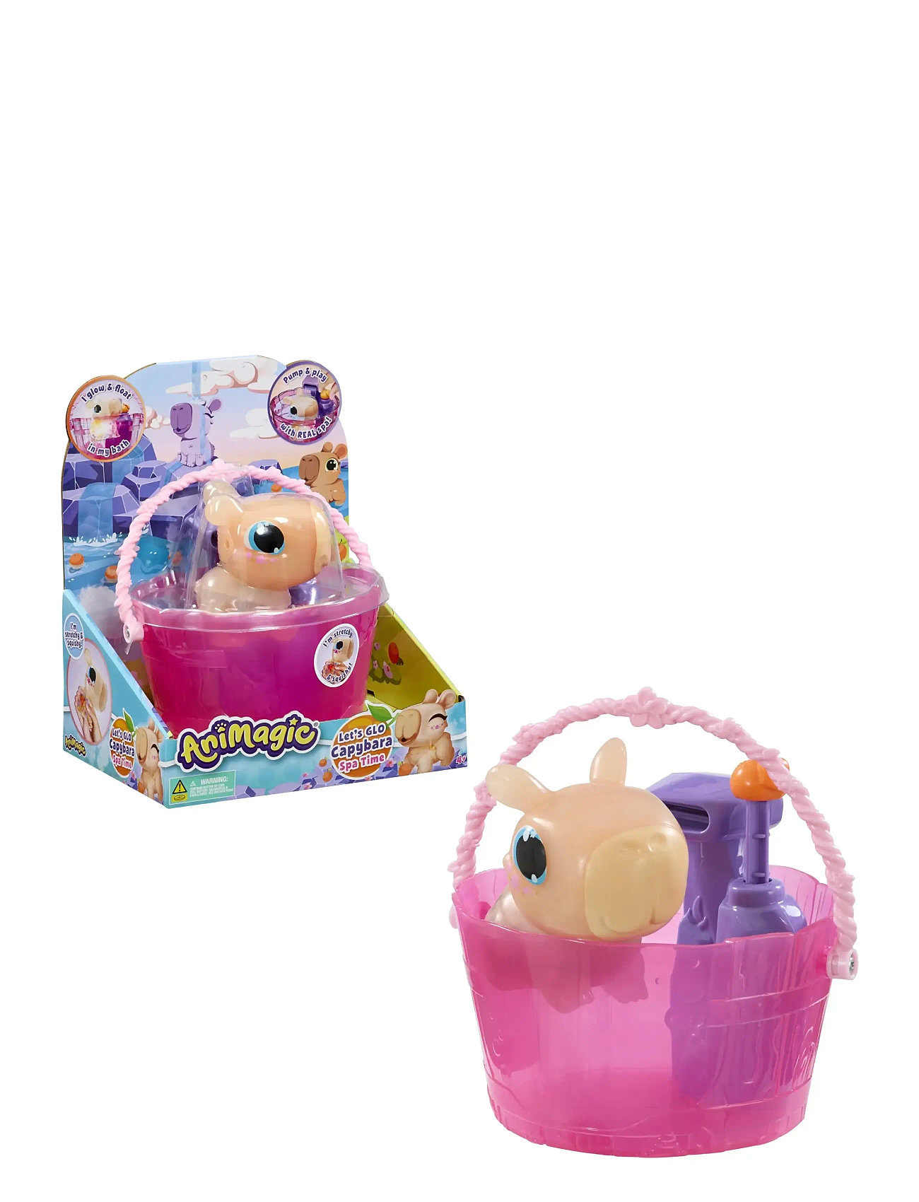 Goliath Animagic Let ́s Glo Capybara Spa Time, One Size, Pink, Water Legetøj > Other Water Legetøj, Børn