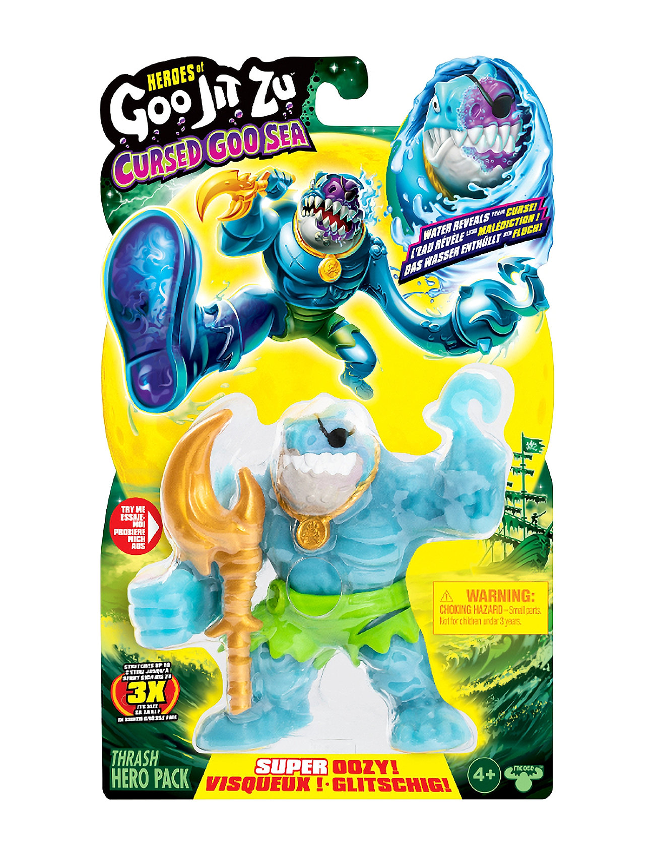 Goo Jit Zu S10 Cursed Goo Sea Trash Toys Playsets & Action Figures Action Figures Multi/patterned Goo Jit Zu