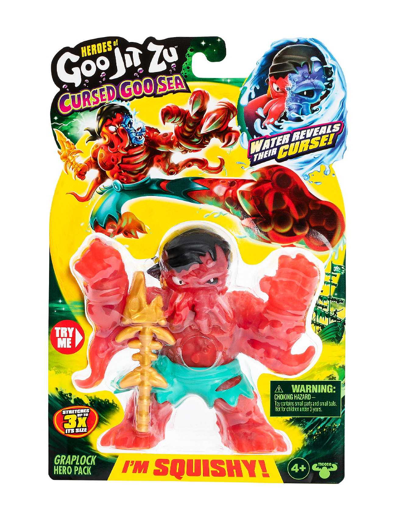Goo Jit Zu S10 Cursed Goo Sea Graplock Toys Playsets & Action Figures Action Figures Multi/patterned Goo Jit Zu