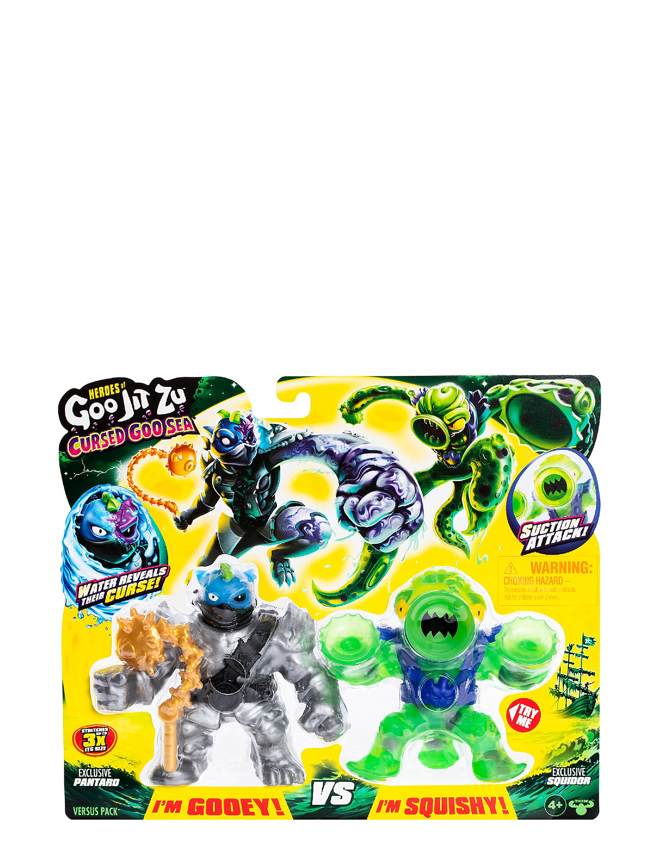 Goo Jit Zu S10 Cursed Goo Sea Pantaro Vs Squidor Toys Playsets & Action Figures Action Figures Multi/patterned Goo Jit Zu