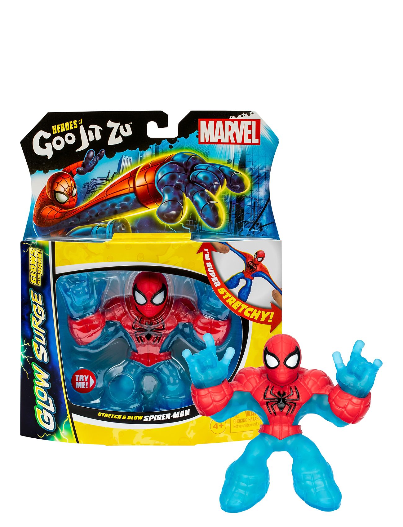 Goo Jit Zu Marvel Glow Surge Spiderman Toys Playsets & Action Figures Action Figures Multi/patterned Goo Jit Zu