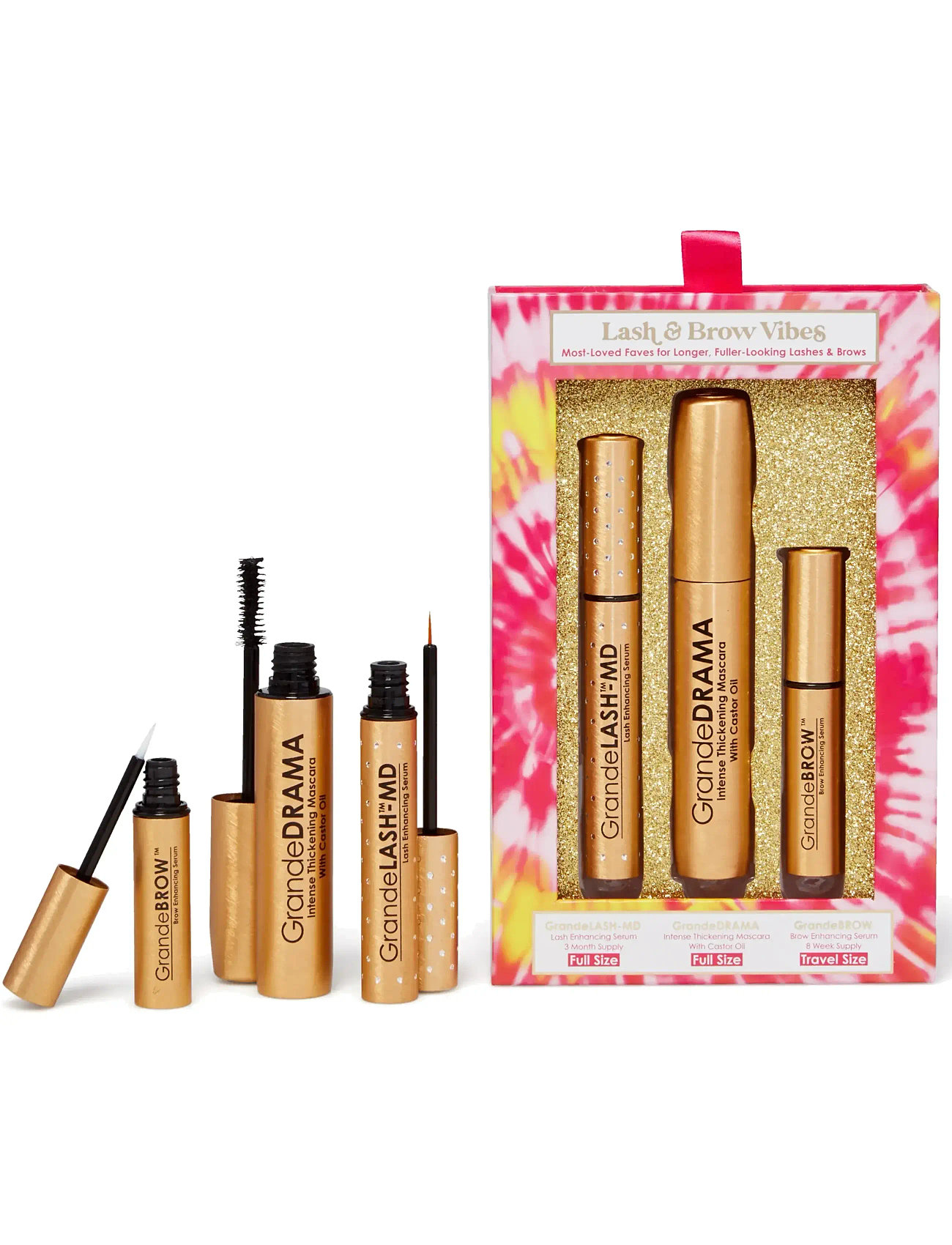 Grande Cosmetics Lash And Brow Vibes, One Size, Nude, Øjne > Mascara, Dame