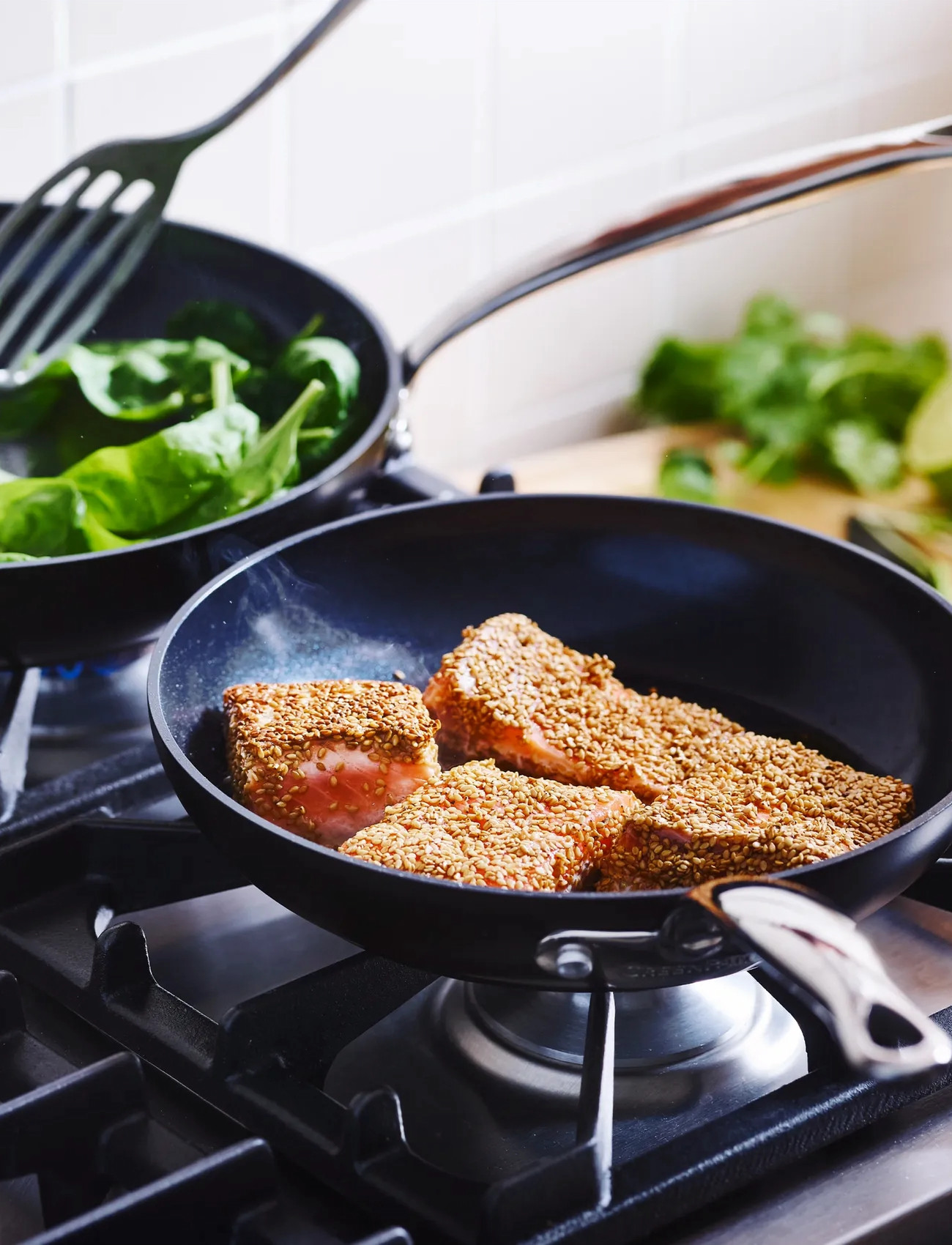 Greenpan Frypan Set 2Pcs: Frypan 20cm + Frypan 28cm, One Size, Black, Gryder & Pander > Stegepander, Unisex