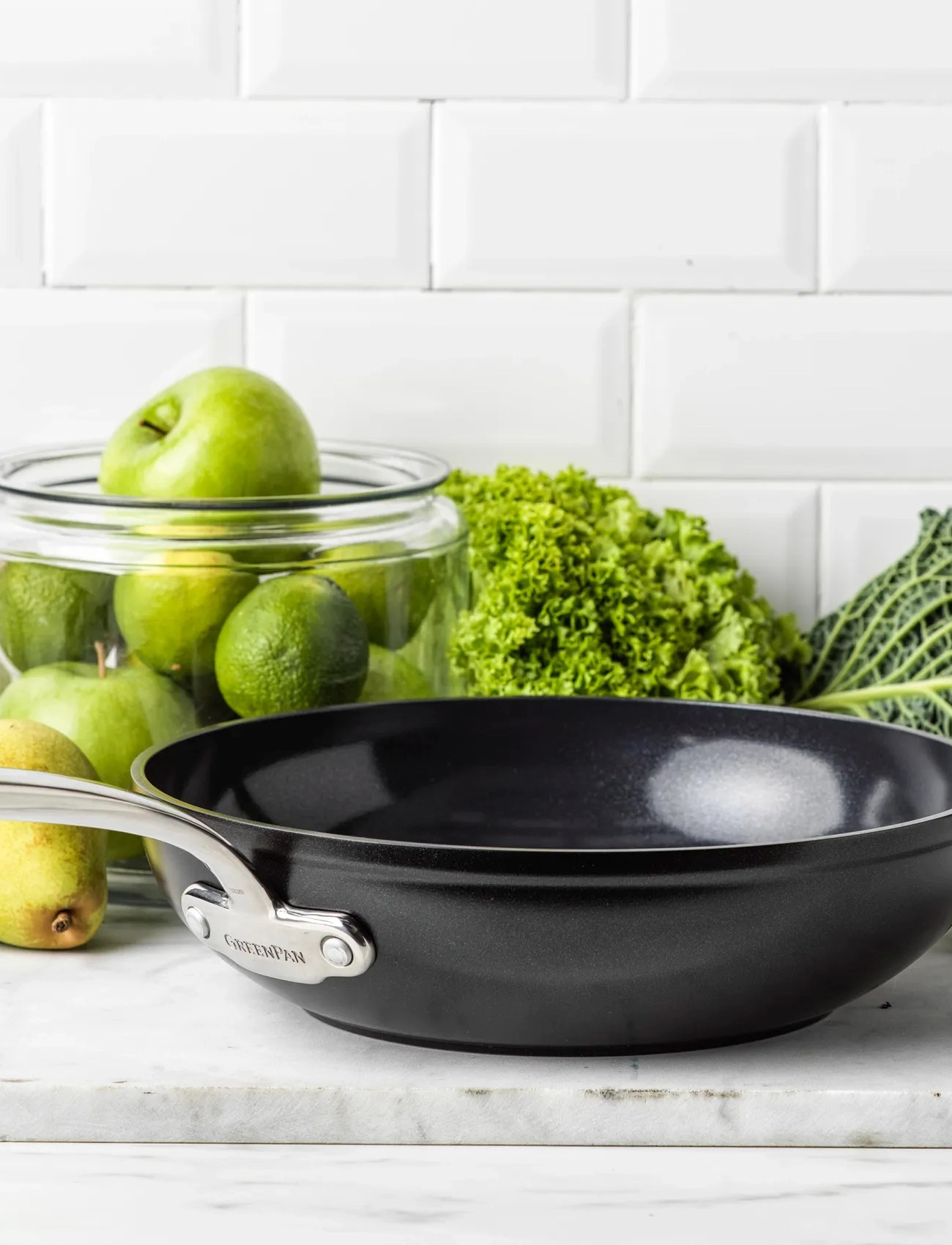 Greenpan Wok 28cm, Ø 28 cm, Black, Gryder Og Pander > Woks, Unisex