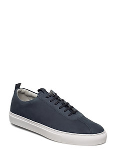 grenson navy trainers