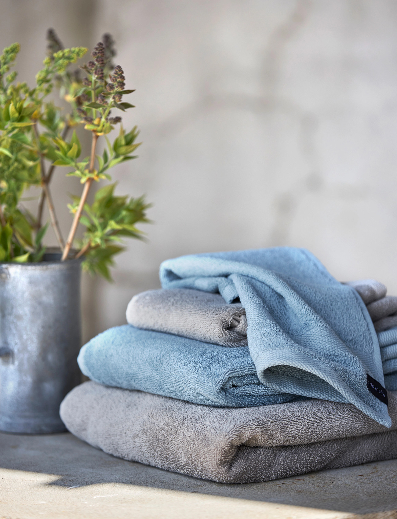 Gripsholm Guest Towel Gripsholm Flint Grey 30X50, 30X50 cm, Grey, Håndklæder & Badehåndklæder > Badehåndklæder, Unisex