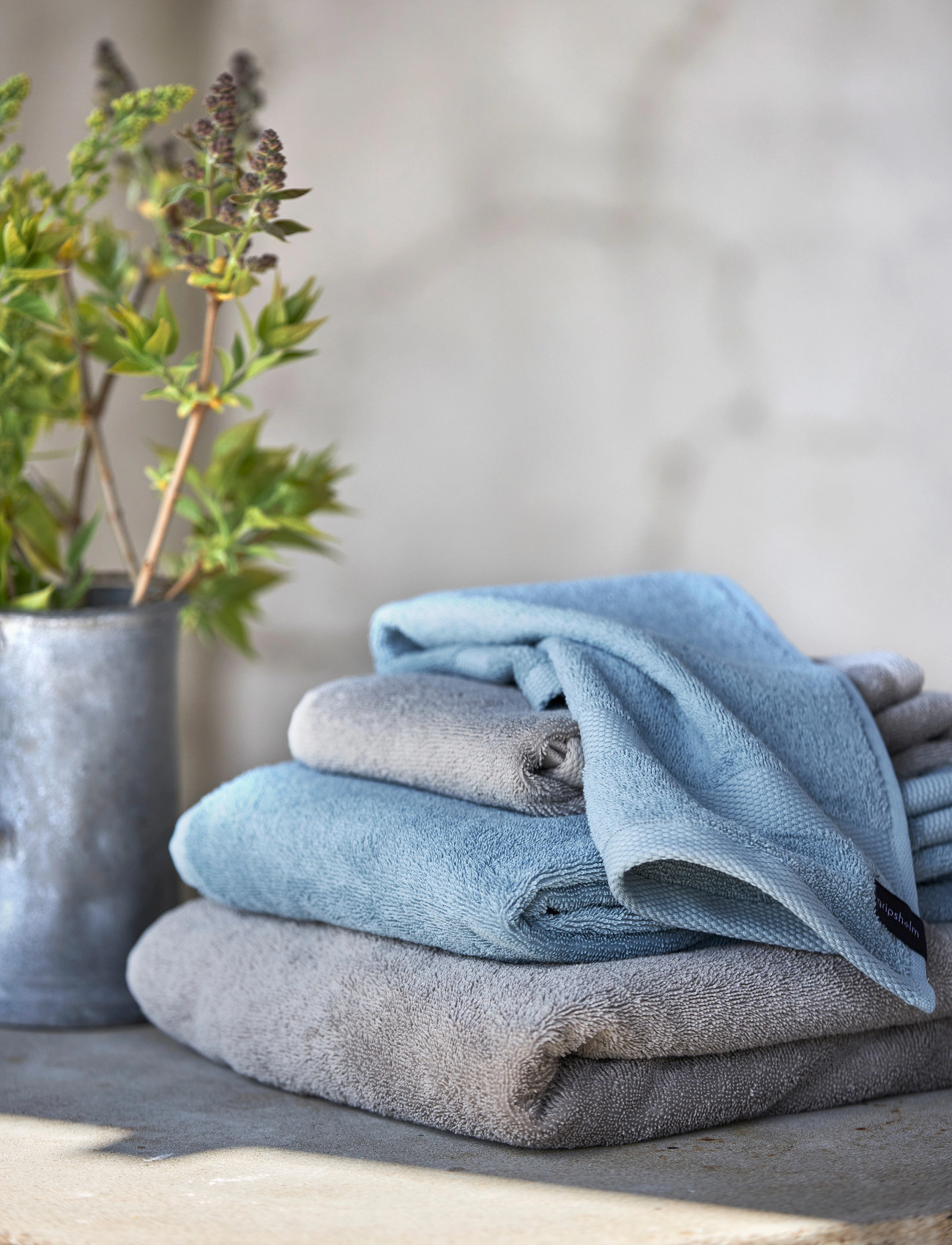Gripsholm Bath Sheet Gripsholm Mole 90X150, 90X150 cm, Blue, Håndklæder & Badehåndklæder > Badehåndklæder, Unisex