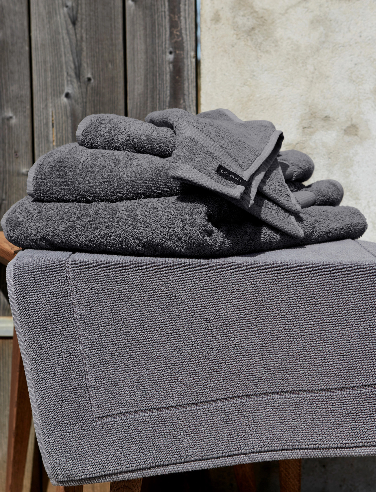 Gripsholm Bath Sheet Gripsholm Mole 90X150, 90X150 cm, Green, Håndklæder & Badehåndklæder > Badehåndklæder, Unisex