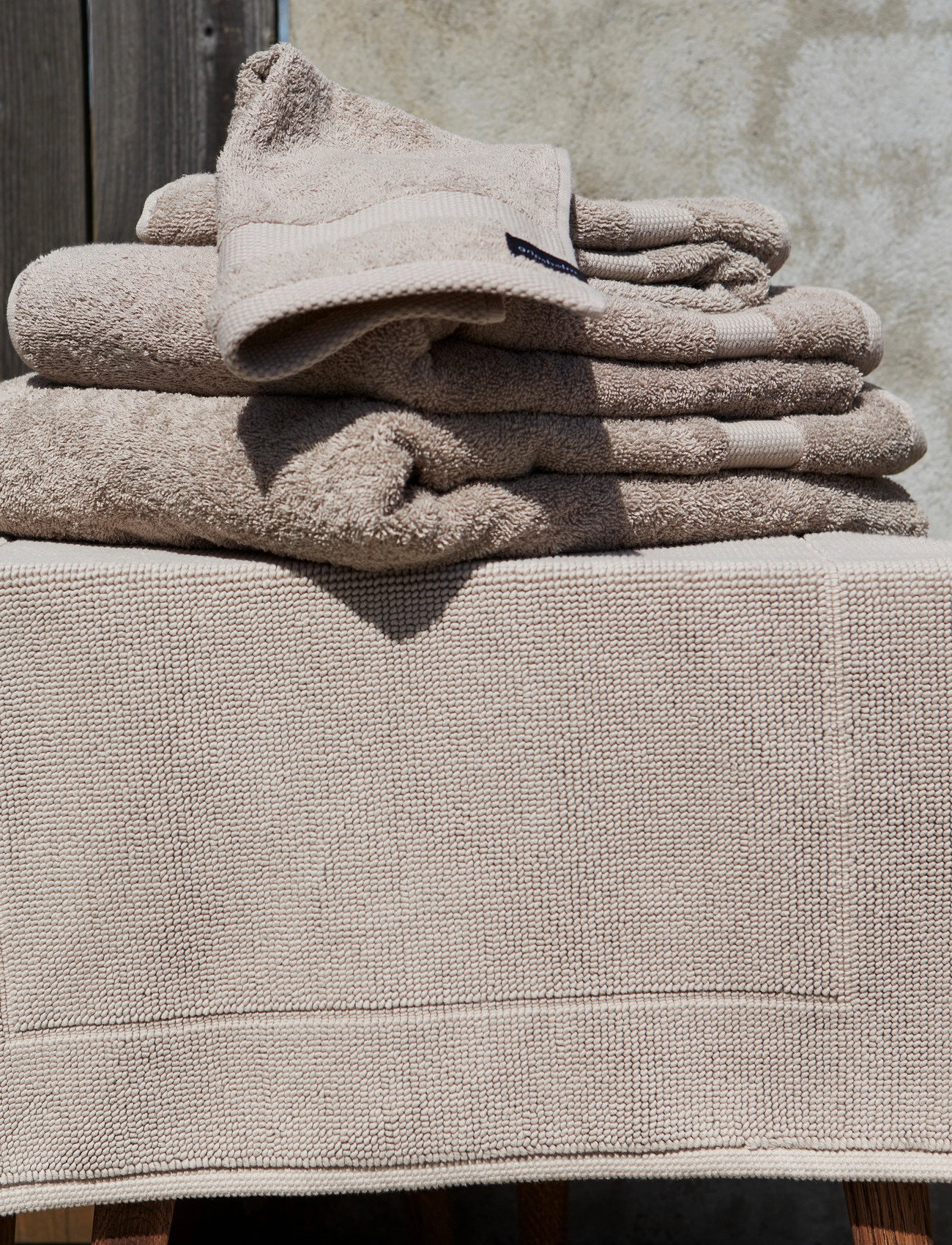 Gripsholm Bath Sheet Gripsholm Mole 90X150, 90X150 cm, Beige, Håndklæder & Badehåndklæder > Badehåndklæder, Unisex