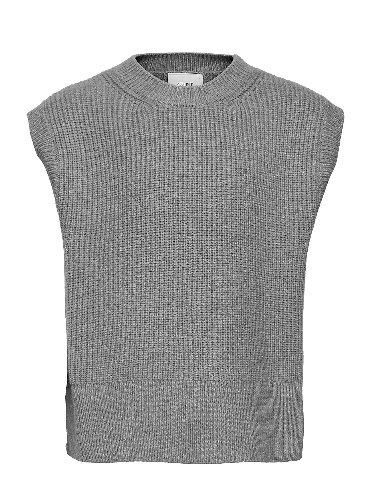 Ann Knit Vest Tops Vests Grey Grunt
