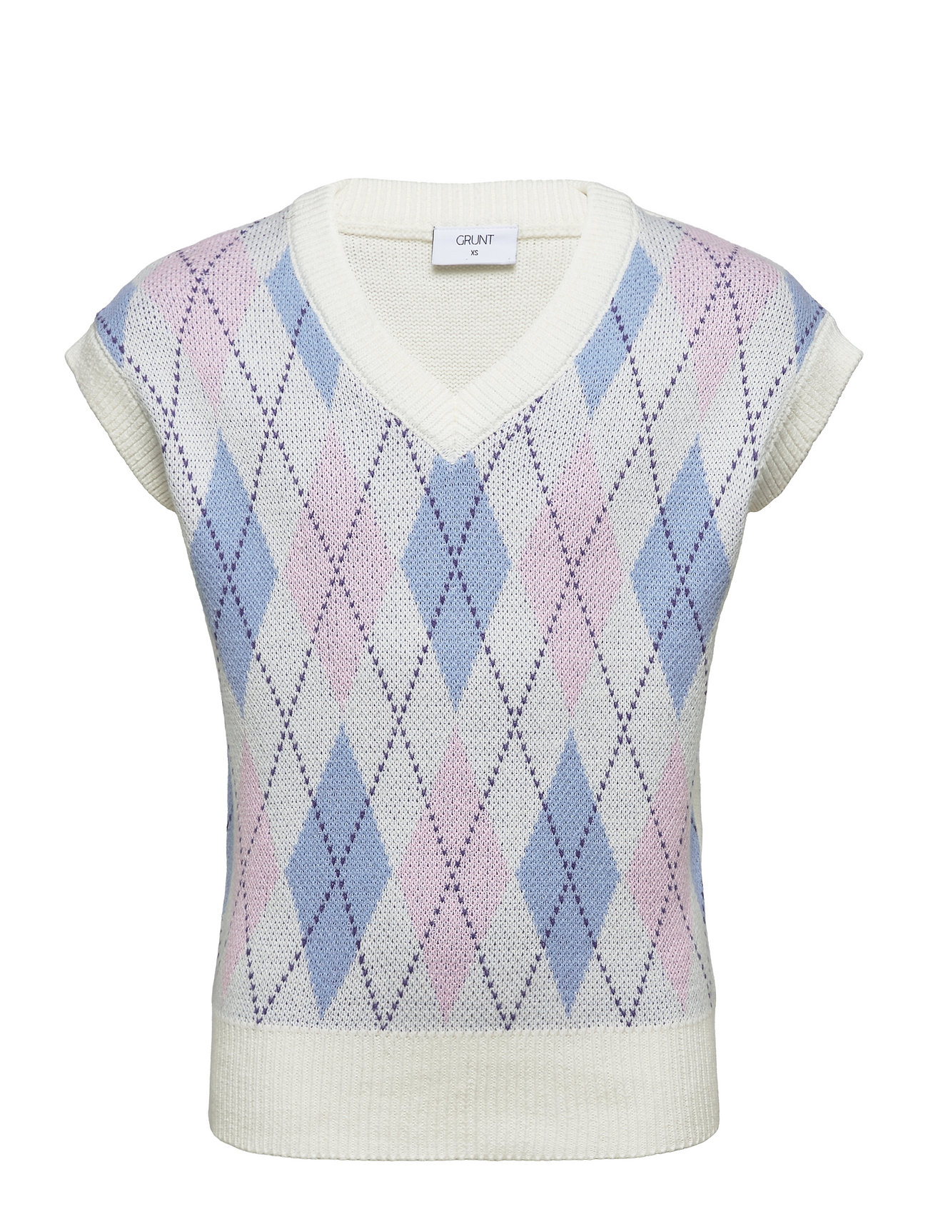 Canellia Knit Vest Tops Vests Multi/patterned Grunt