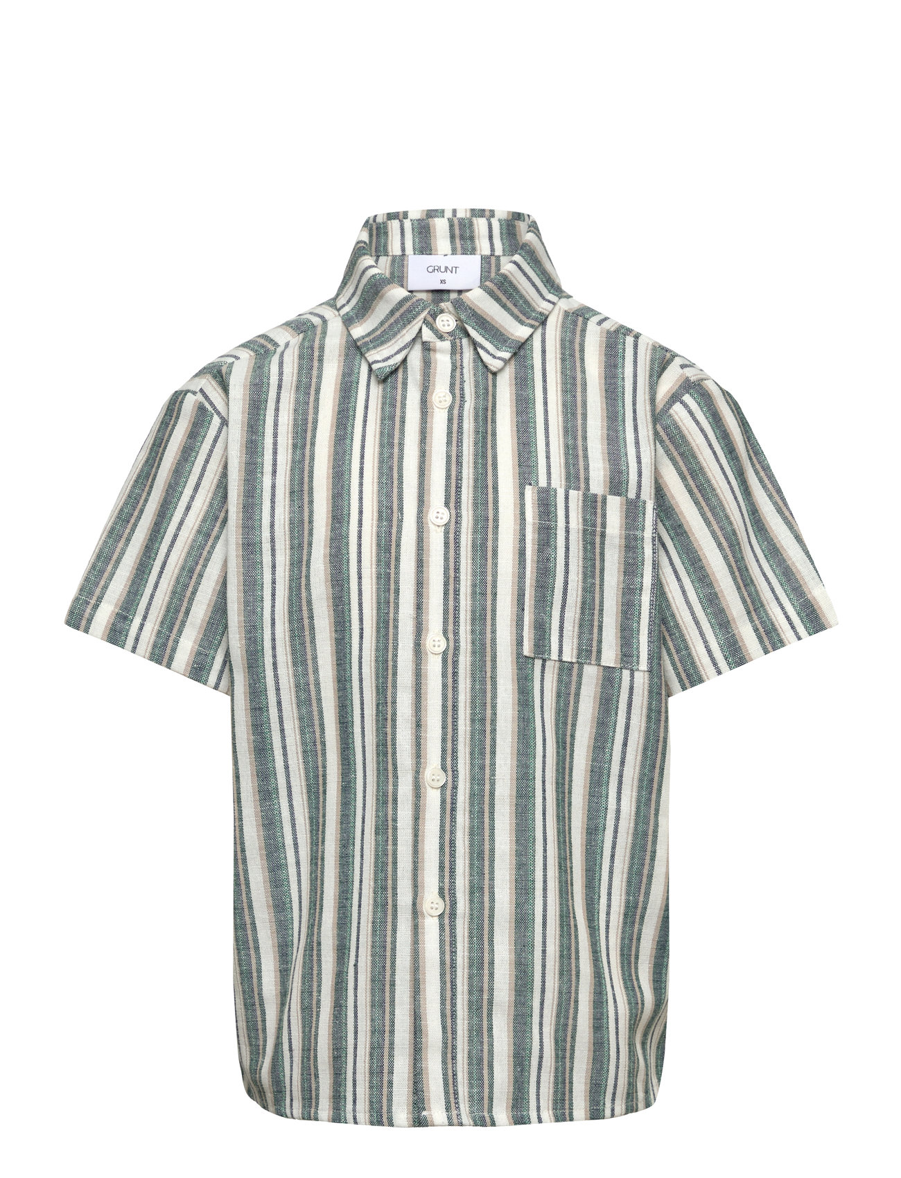 Namur Stripe Shirt Green Grunt