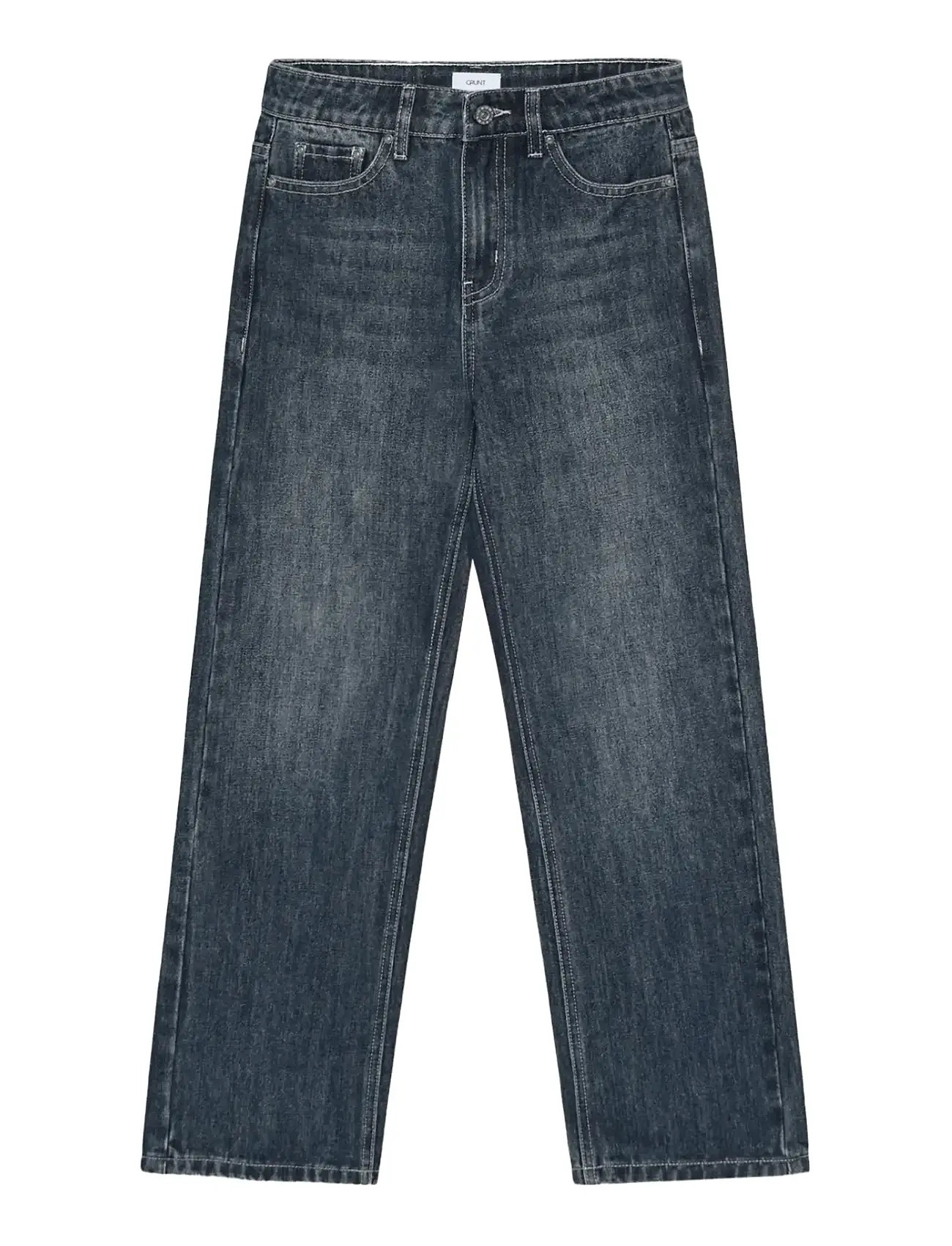 Grunt Grstreet Loose Straight Dirty W, 25/12Y, Blue, Jeans > Almindelige Jeans, Børn