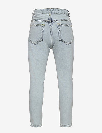 light blue damage jeans