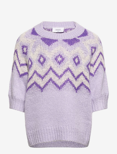 Anis SS Knit - džemperi - light lavender