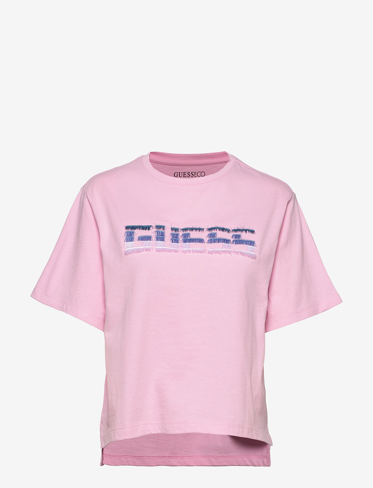 guess pink t shirt