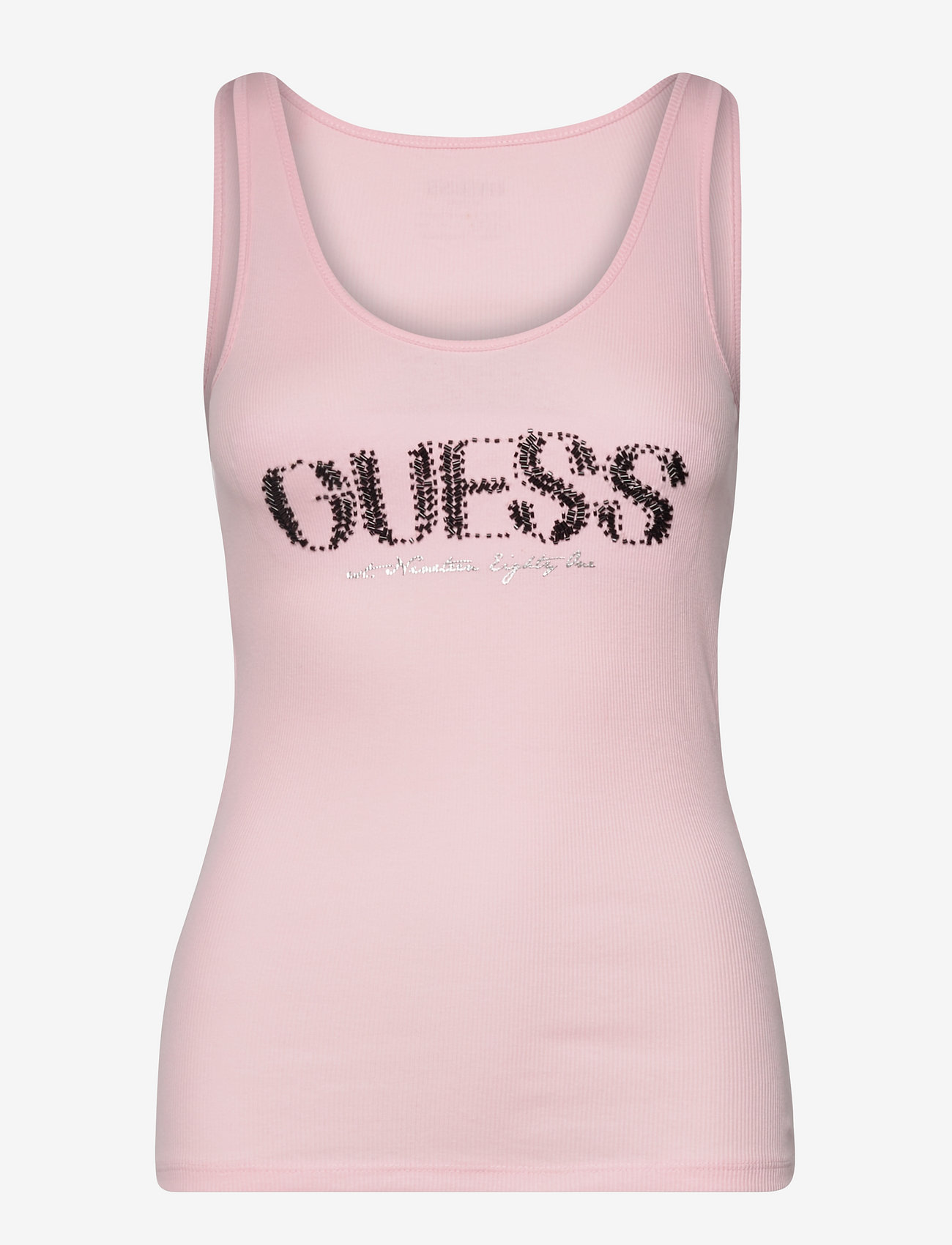 pink guess tank top