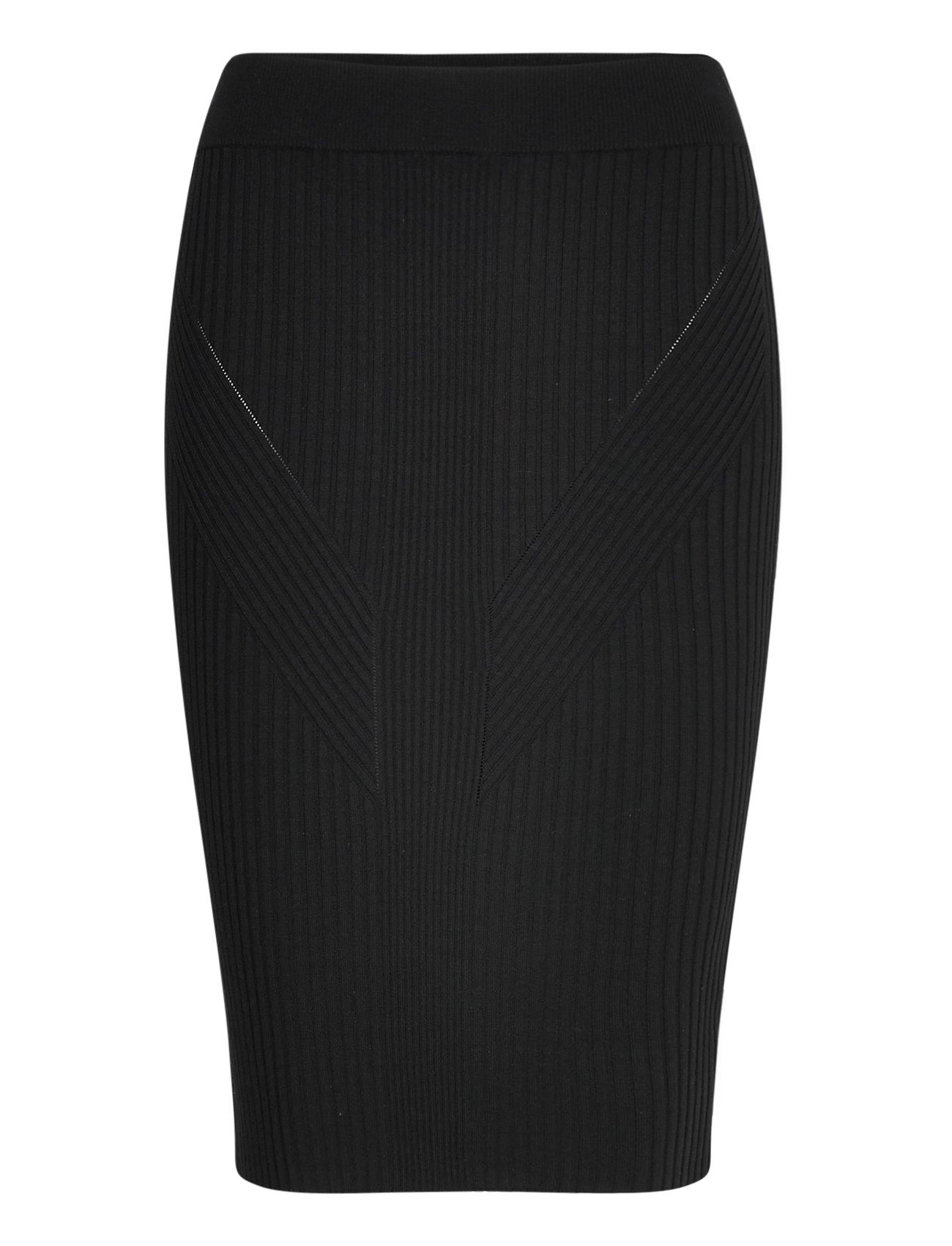 Isabella Longuette Skirt Swtr Skirts Knee-length & Midi Skirts Black GUESS Jeans