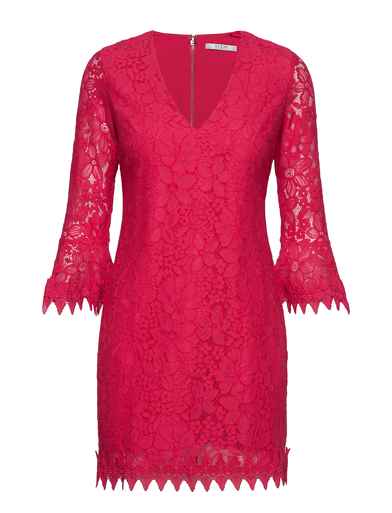 Larina Dress Korte Jurk Rood Guess Jeans guess jeans kopen in de aanbieding