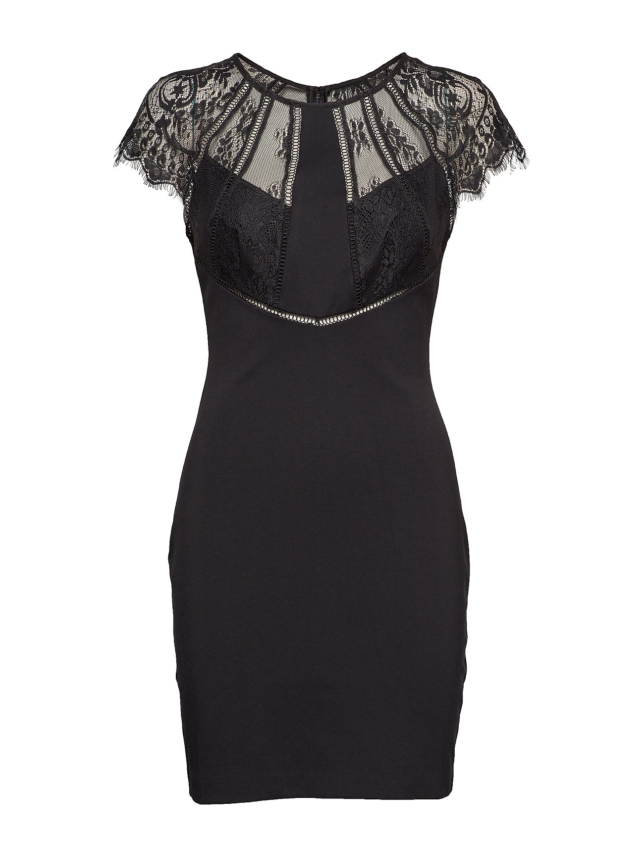 Loredana Dress Korte Jurk Zwart Guess Jeans guess jeans kopen in de aanbieding