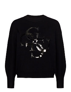 Gensere | Stort utvalg av de seneste nyhetene | Debora Vn Ls Swtr (Yellow Glow) (799 kr) GUESS Jeans