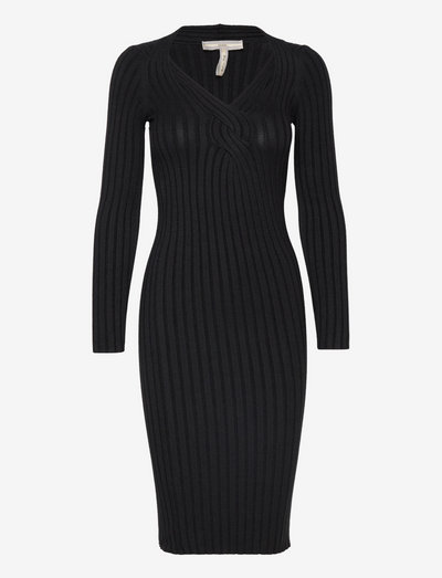 GABRIELLE DRESS SWEATER - bodycon-kjoler - jet black a996