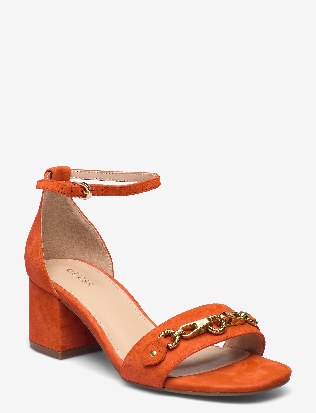 orange guess sandals