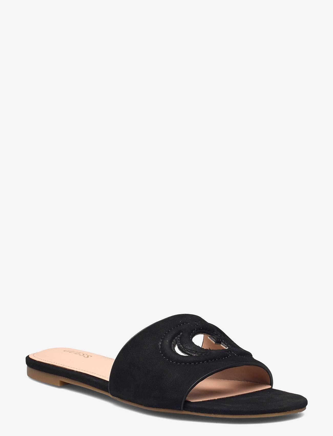 guess slippers black