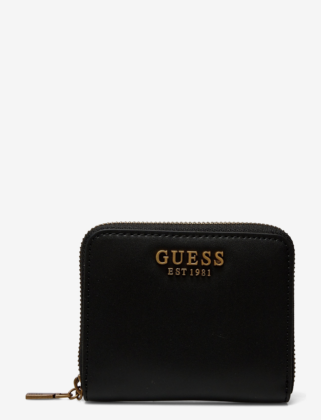 guess black and white wallet