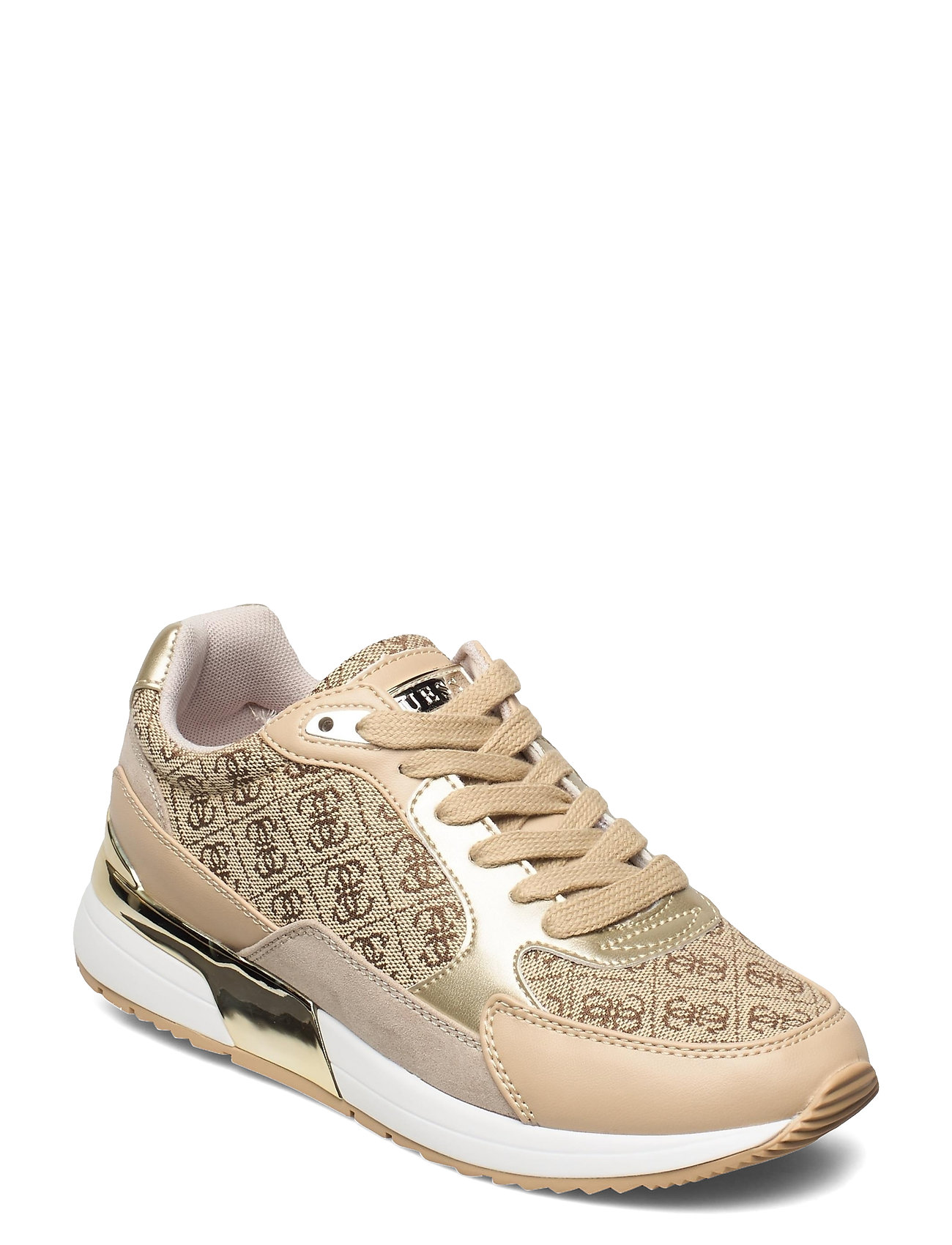 Moxea4/Active Lady/Fabric Low-top Sneakers Guld GUESS sneakers GUESS til dame PLATI Pashion.dk