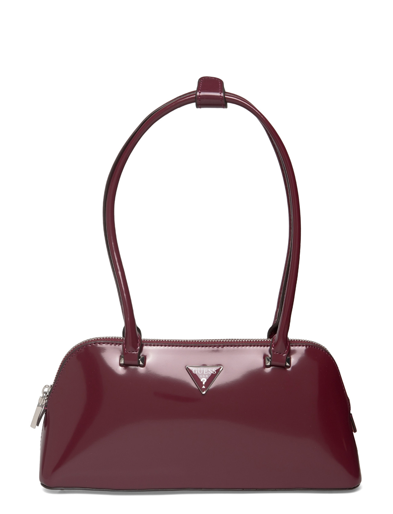 GUESS Arnela Shoulder Satchel, One Size, Burgundy, Tasker > Tasker Med Tophåndtag, Dame