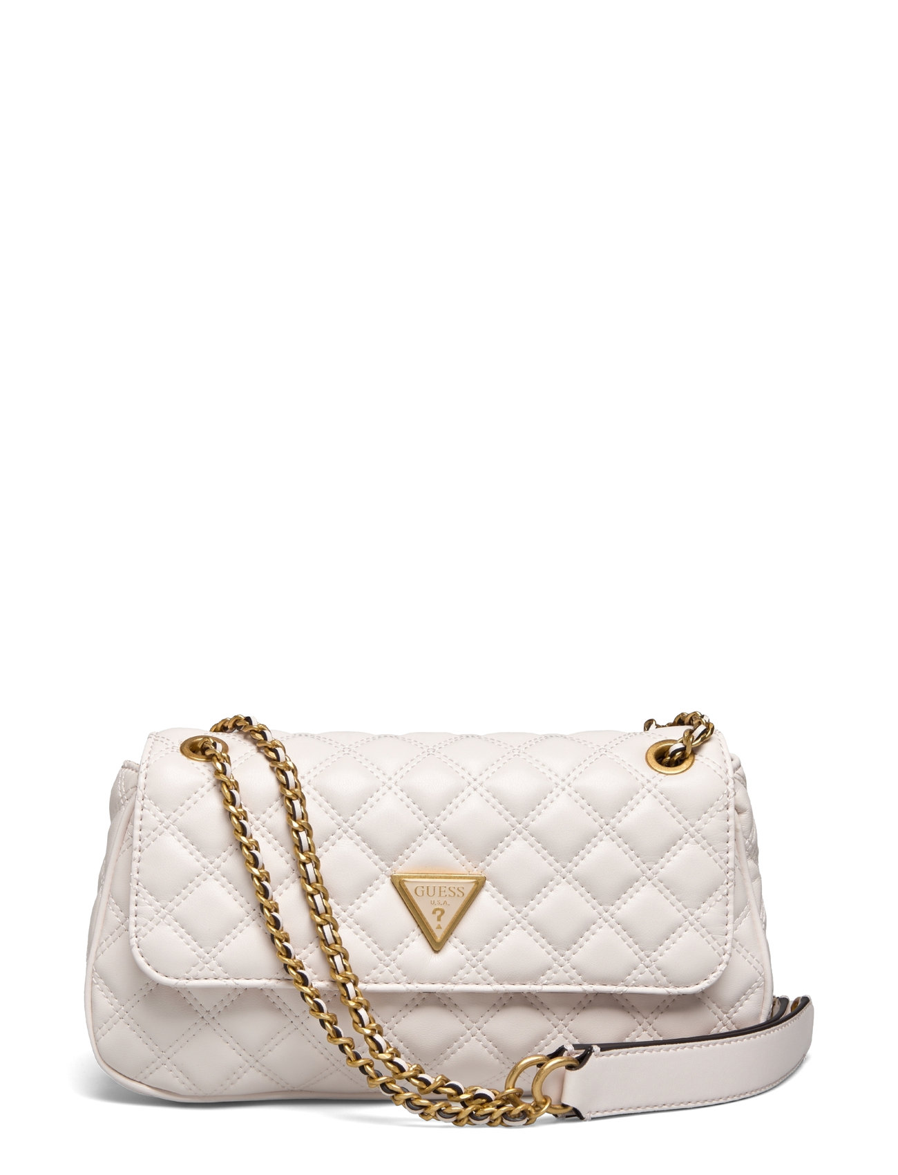 Giully Convertible Xbody Flap Bags Crossbody Bags Cream GUESS