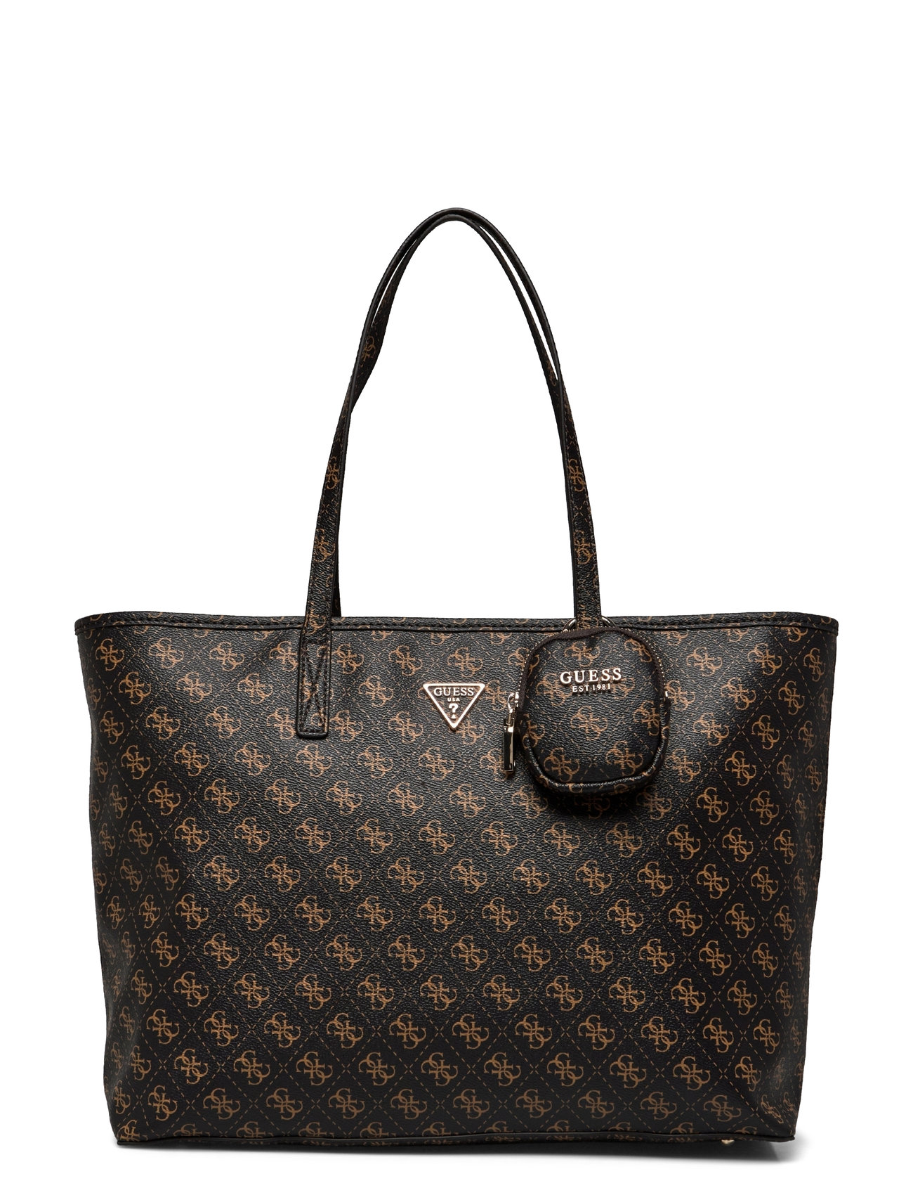 GUESS Power Play Large Tech Tote Brun