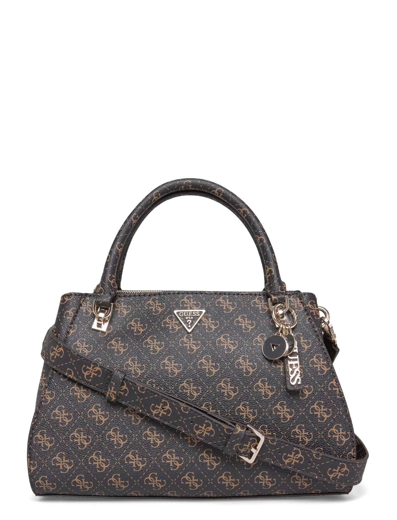 GUESS Noelle Ii Luxury Satchel, One Size, Brown, Tasker > Tasker Med Tophåndtag, Dame