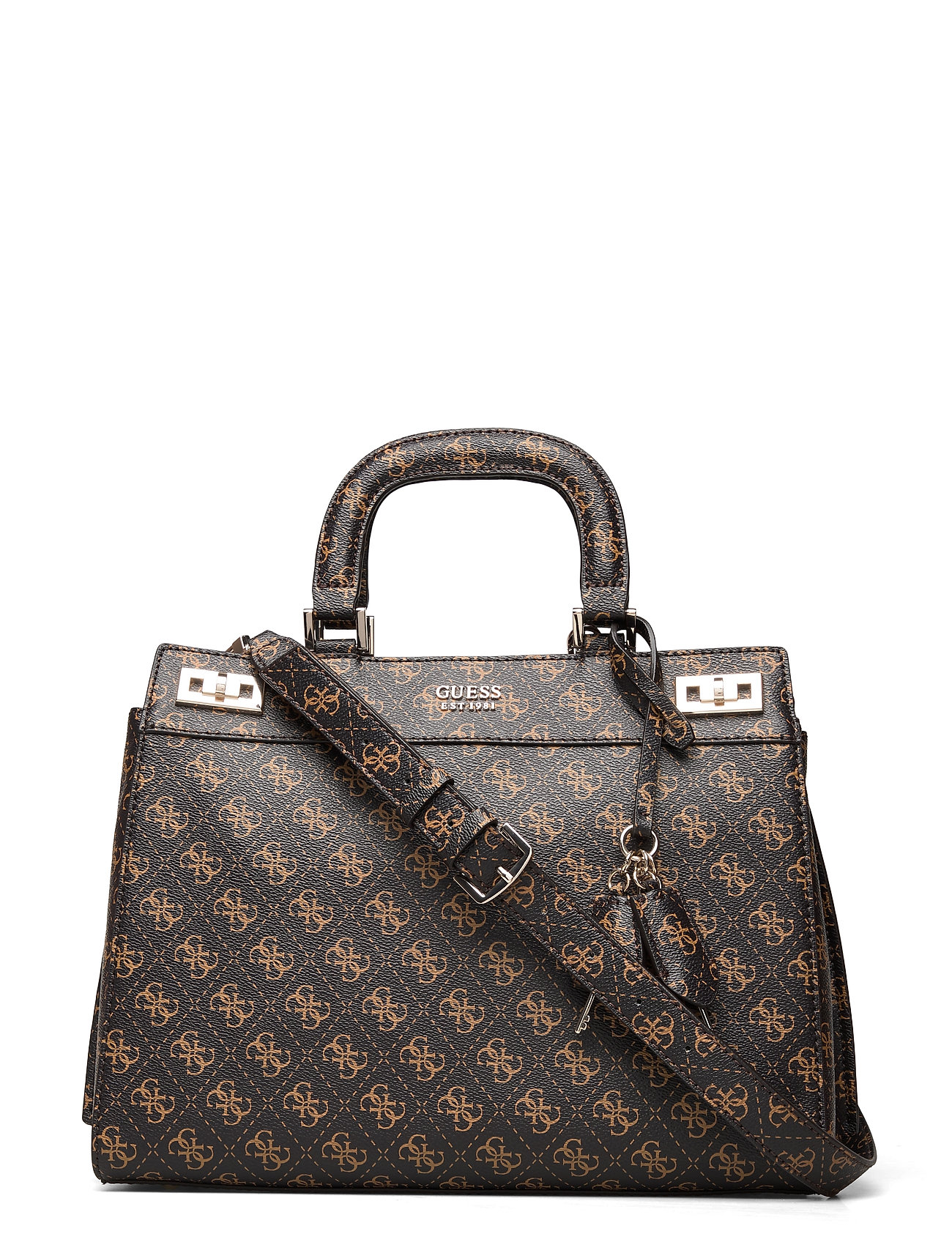 Katey Luxury Satchel Brown GUESS