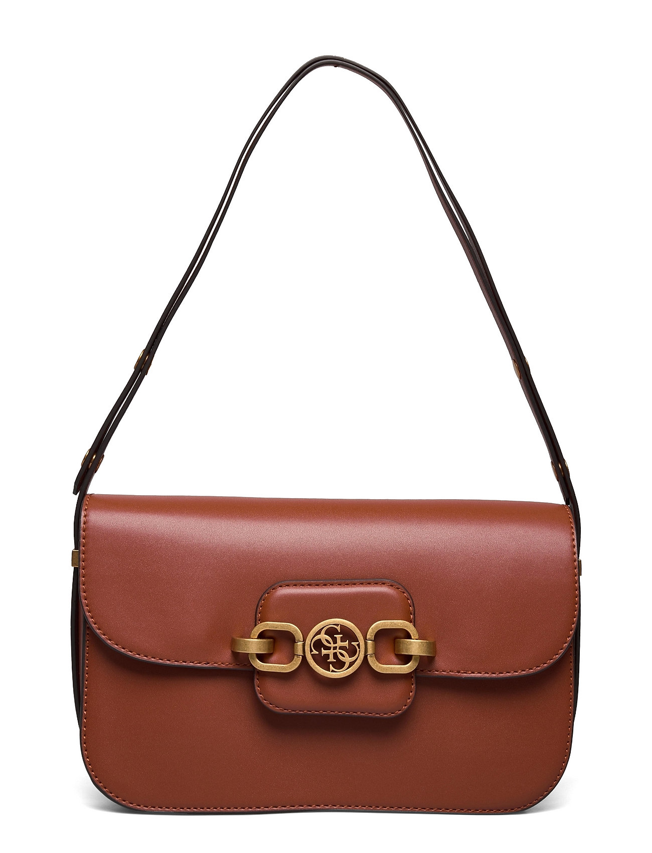 Hensely Cnvrtble Shoulder Bag Brown GUESS