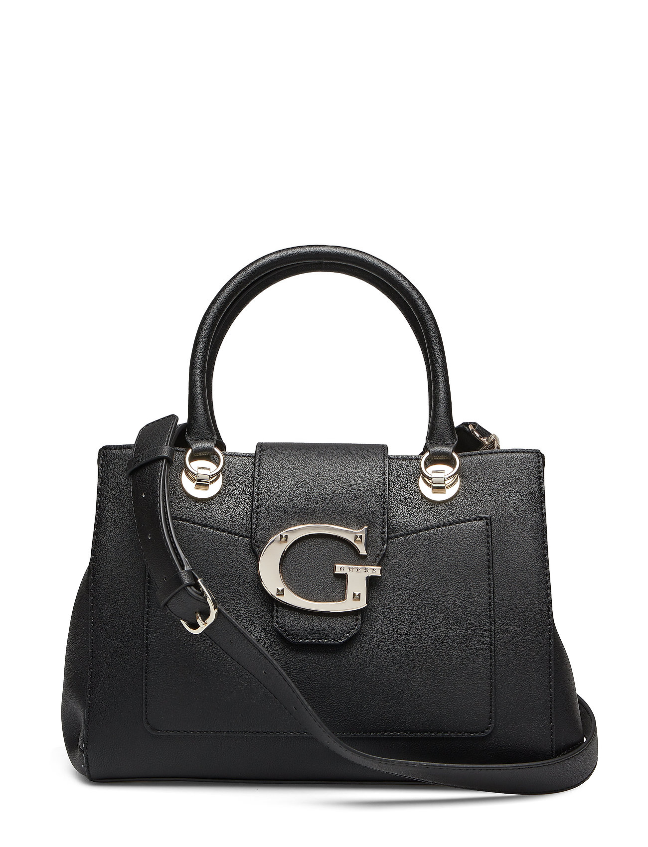 Camila Girlfriend Satchel Bags Top Handle Zwart Guess guess kopen in de aanbieding